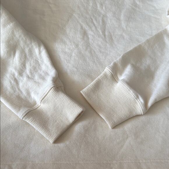 Champion powerblend mock neck Cream /gold Sweatshirt size M - Picture 6 of 7